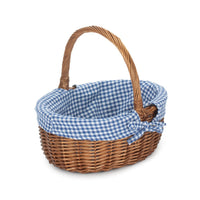 Red Hamper Double Steamed Oval Shopping Basket