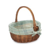Red Hamper Double Steamed Oval Shopping Basket
