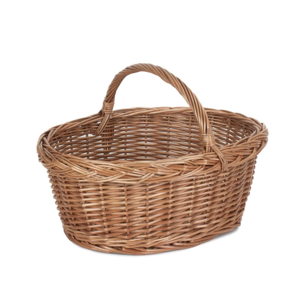 Country Village Wicker Shopping Basket