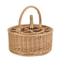 Red Hamper Garden Picnic Basket Complete with 12 Glasses