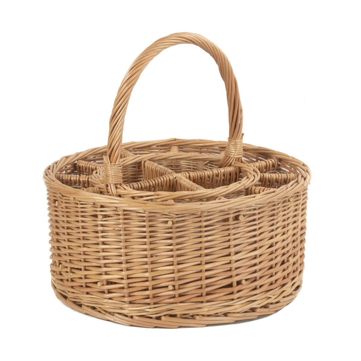 Red Hamper Garden Picnic Basket Complete with 12 Glasses