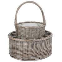 Red Hamper Chilled Drinks Picnic Basket