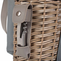 Red Hamper Single Bottle and 2 Champagne Glass Carrier With Shoulder Strap