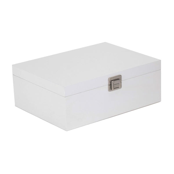 White Wooden Storage Box
