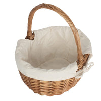 Red Hamper Double Steamed Oval Shopping Basket