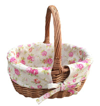 Red Hamper Double Steamed Oval Shopping Basket
