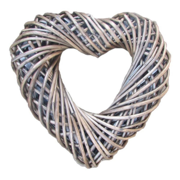 Red Hamper Wicker Small Heart Shaped Wreath