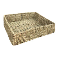 Red Hamper Unlined Rectangular Seagrass Tray