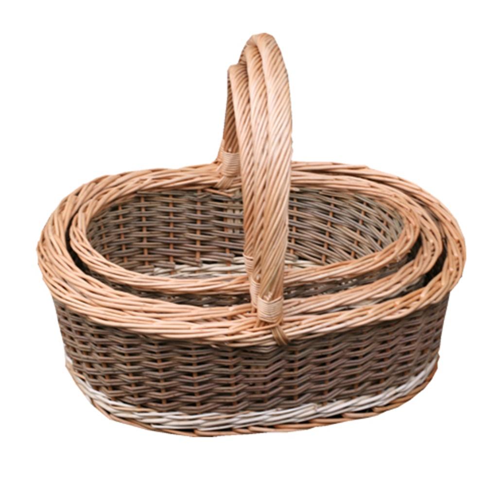 Red Hamper Set of 3 Pennine Shopping Baskets