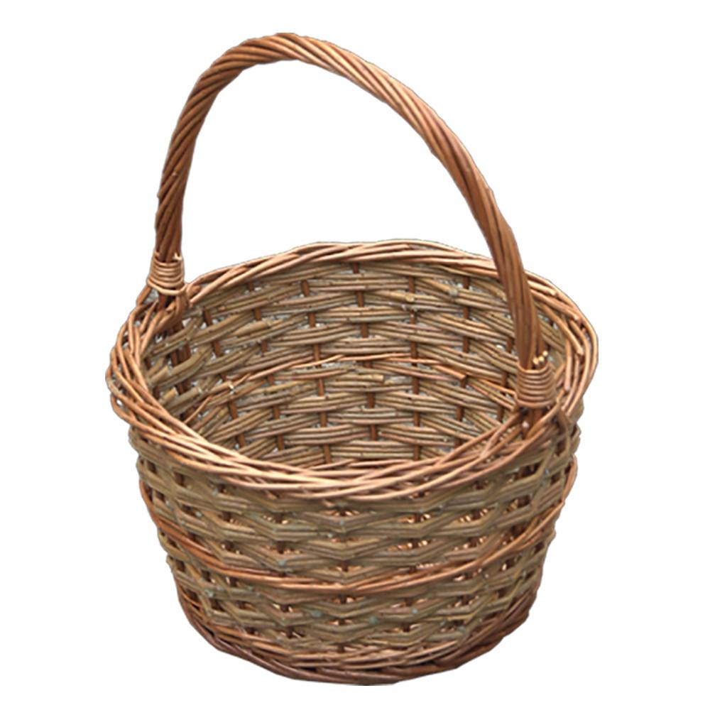 Red Hamper Small Rustic Apple Shopping Basket