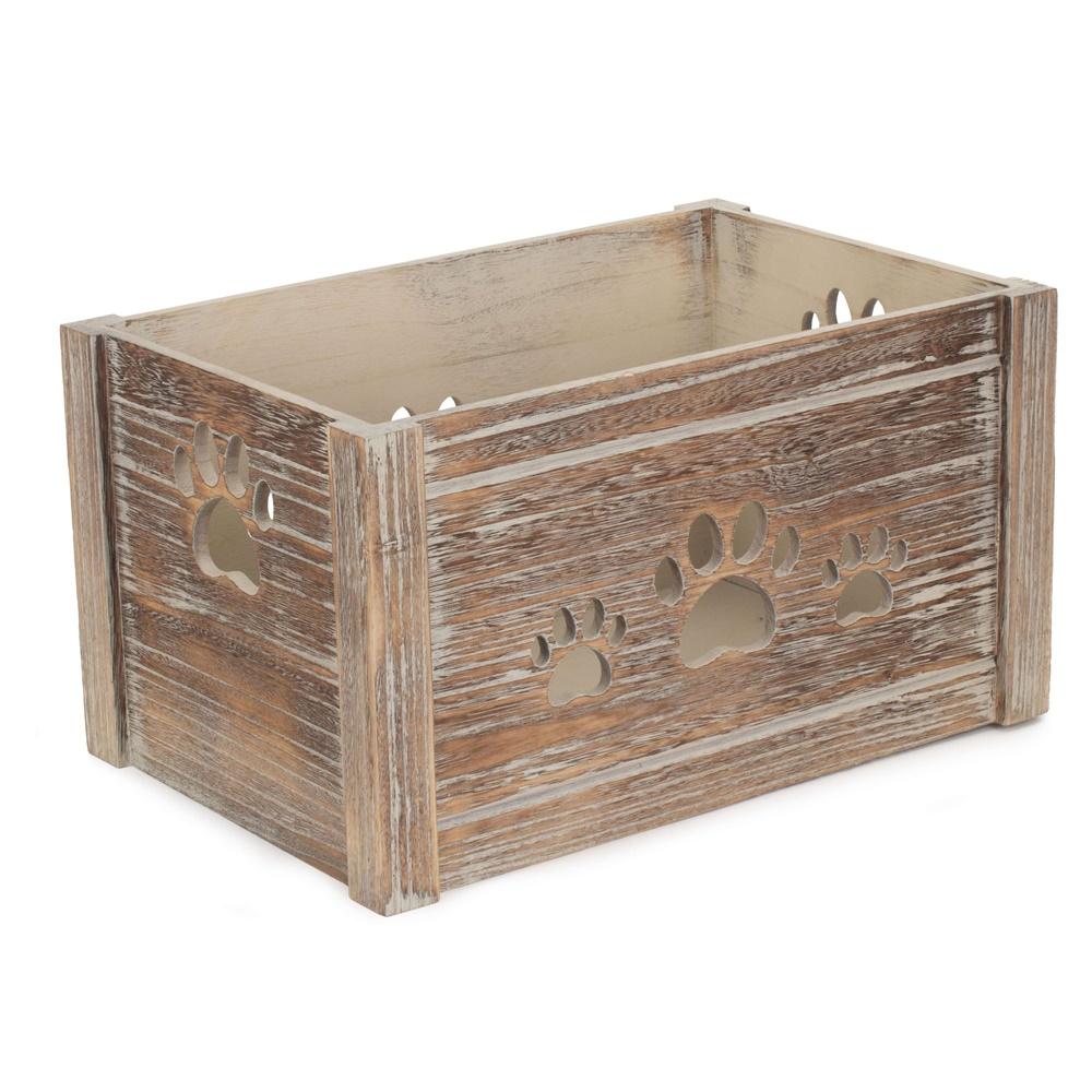Wooden Dog Toy Storage Box