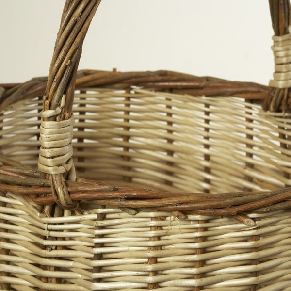 Two Tone Mini Wicker Shopper Basket
