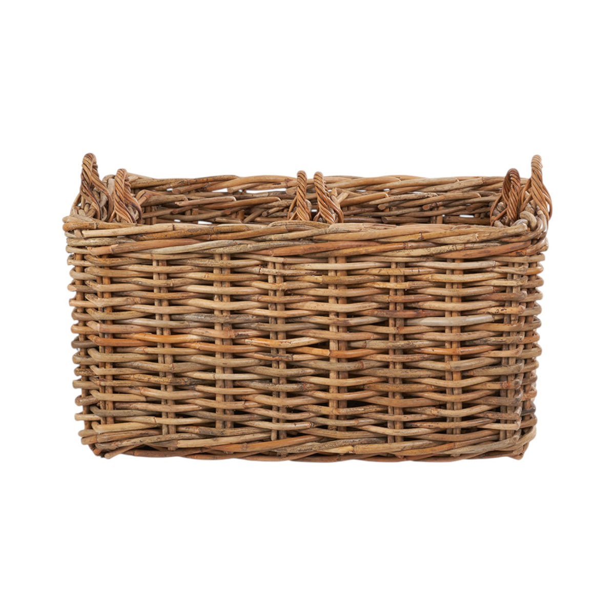 Set of 3 Chunky Natural Rattan Storage Baskets