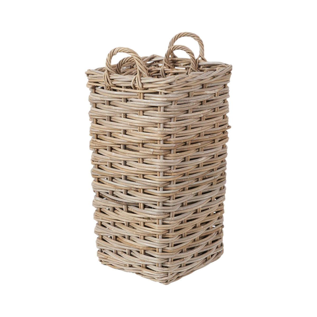 Set of 2 Square Grey Kubu Umbrella Baskets