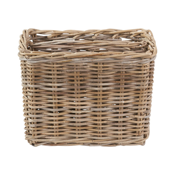 Grey Kubu Rattan Magazine Basket