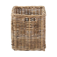 Grey Kubu Rattan Square Storage Basket
