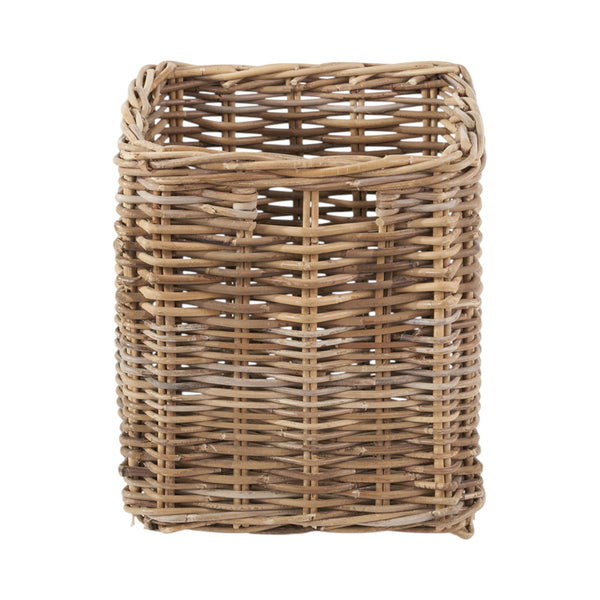 Grey Kubu Rattan Square Storage Basket