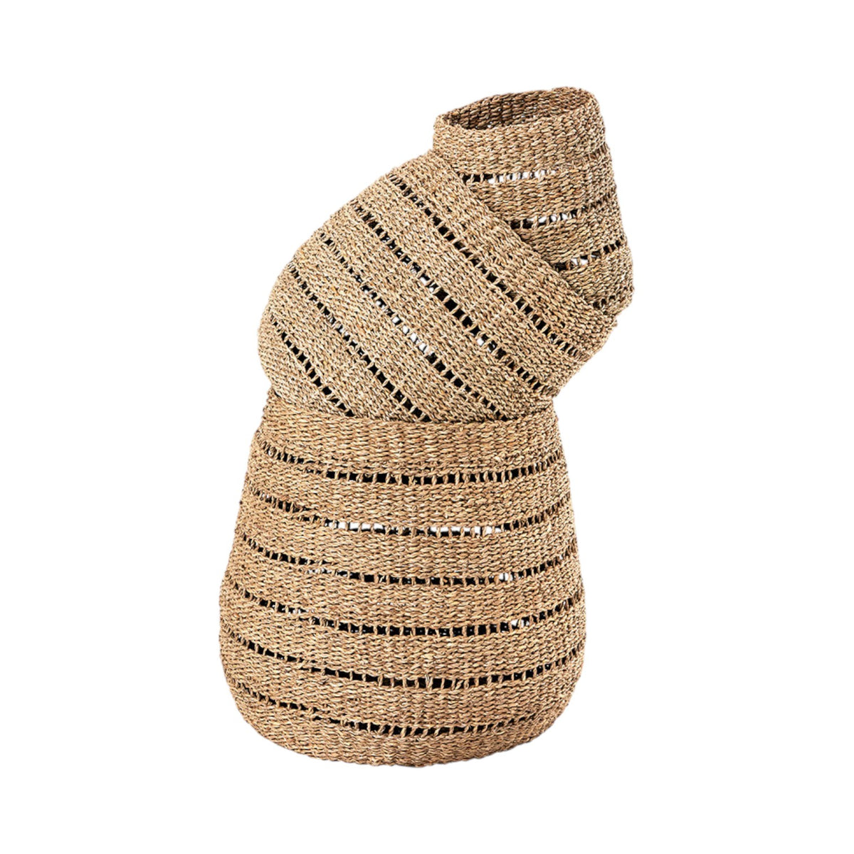 Set of 3 Seagrass Natural Round Baskets