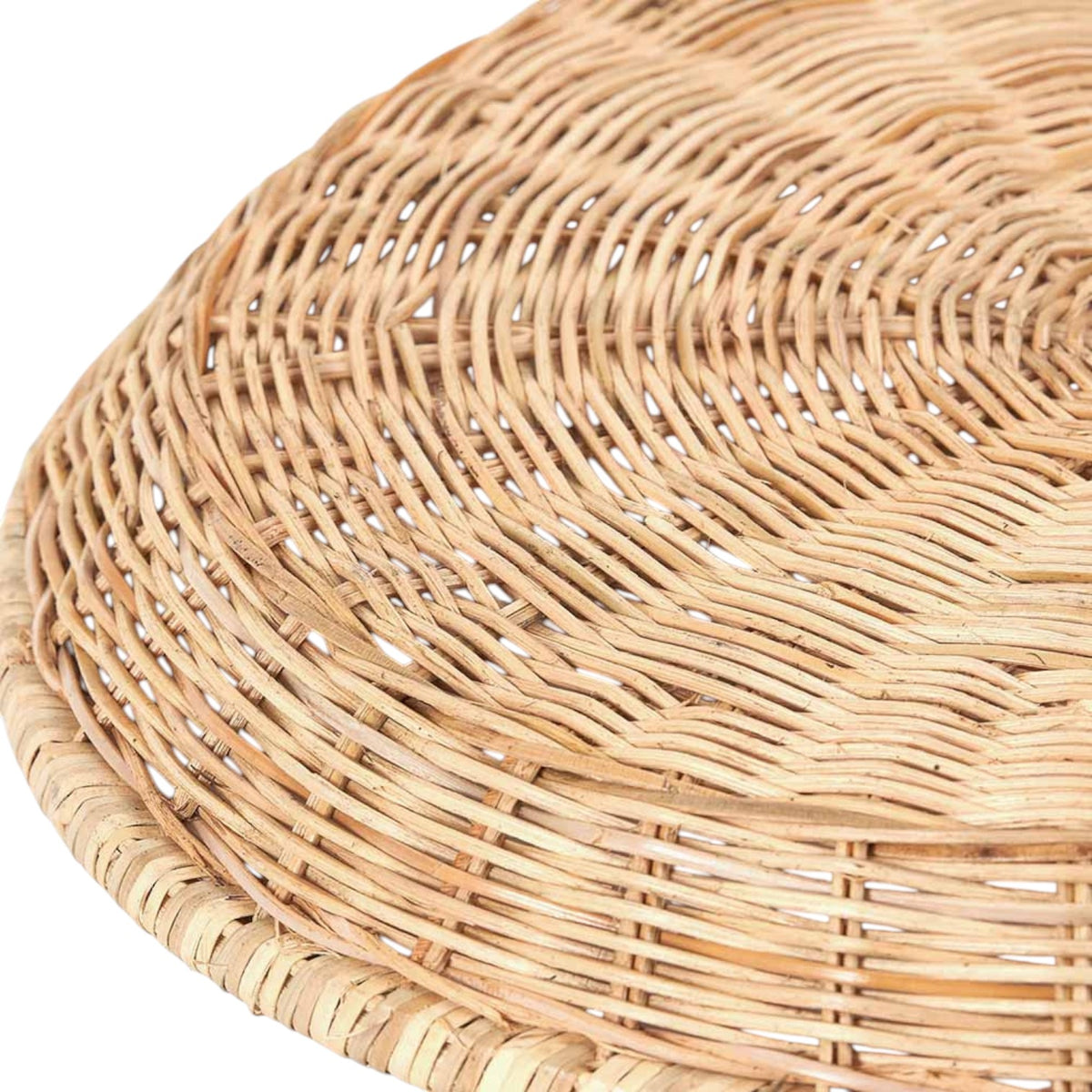 Natural Rattan Round Basket Tray