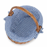 Red Hamper Double Steamed Oval Shopping Basket