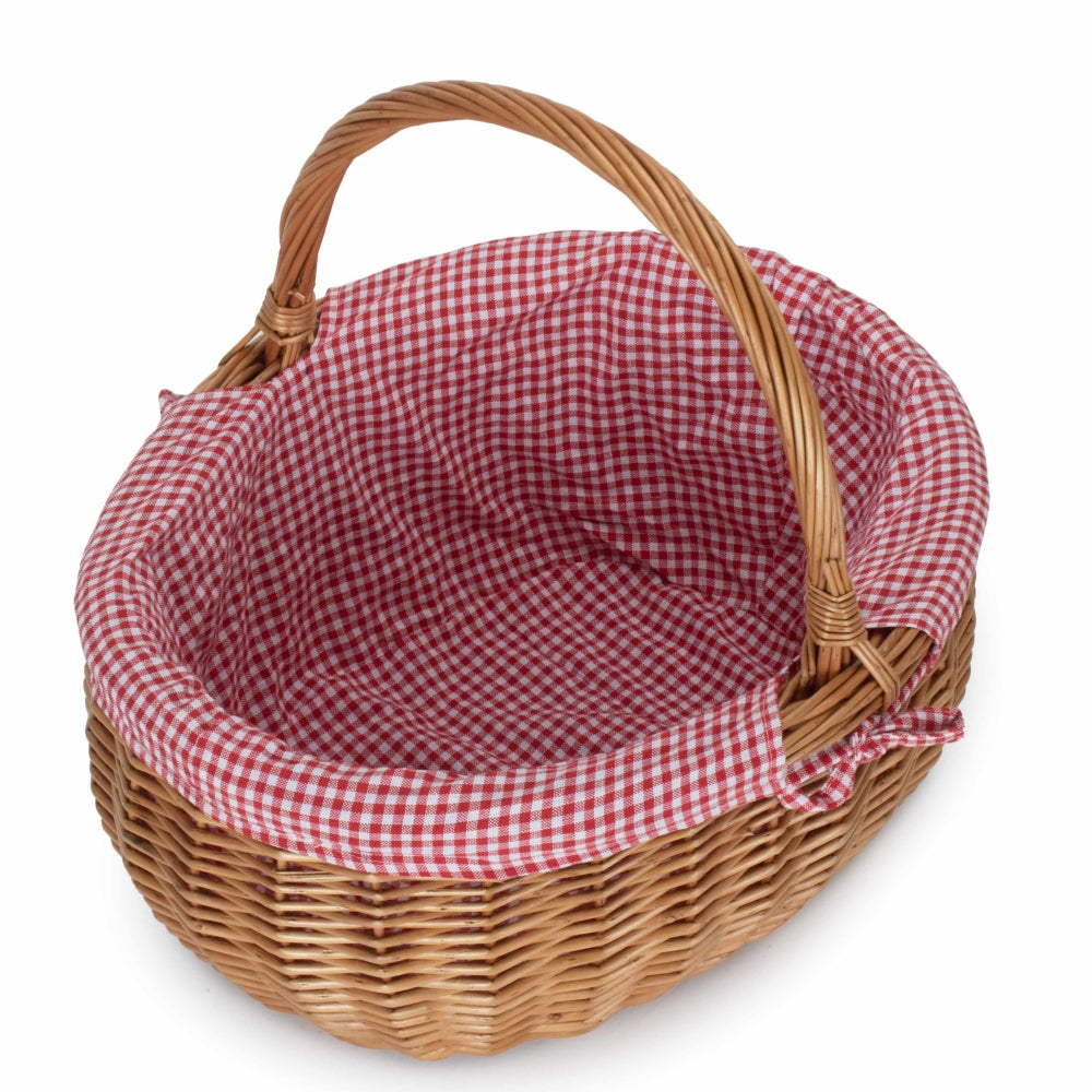 Large Deluxe Wicker Shopping Basket