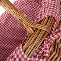 Red Hamper Large Deluxe Wicker Shopping Basket