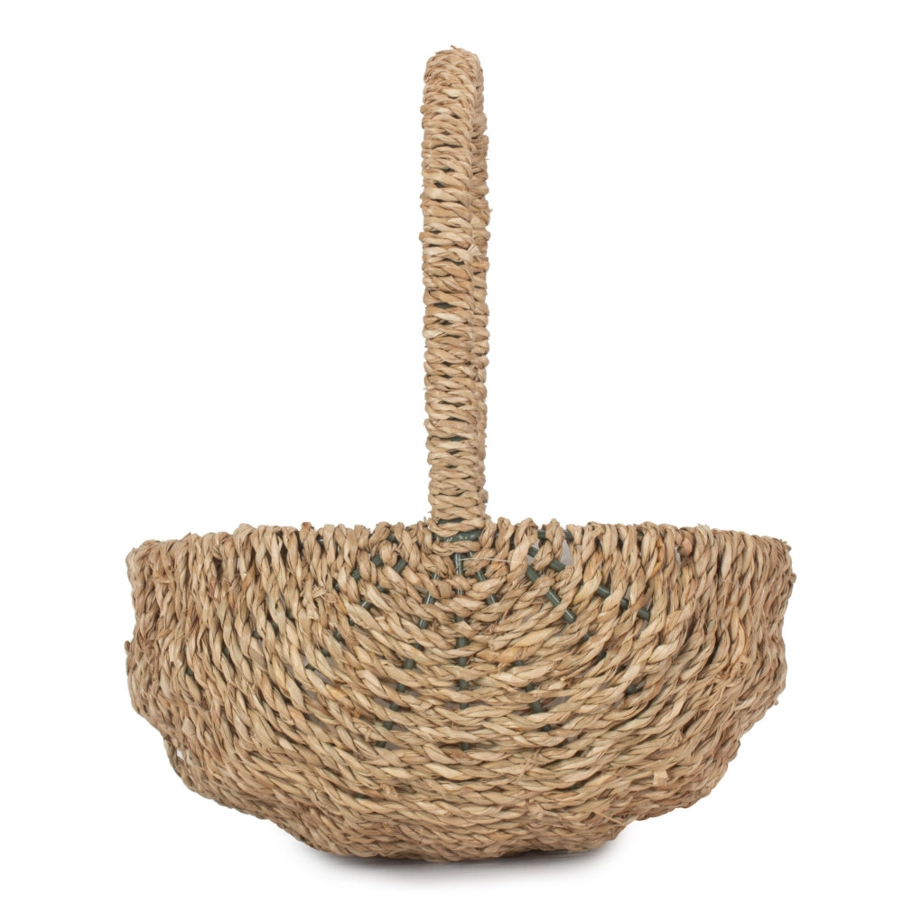 Oval Seagrass Flower Basket