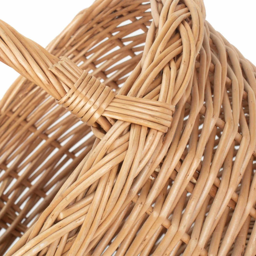 Wicker Round Orchard Shopping Basket