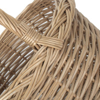 Red Hamper Wicker Round Orchard Shopping Basket