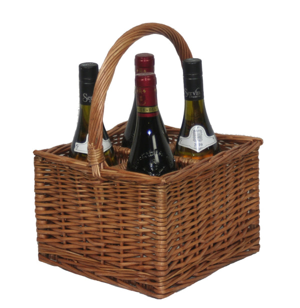 Red Hamper Double Steamed Bottle Basket