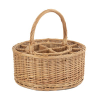 Garden Picnic Basket Complete with 12 Glasses