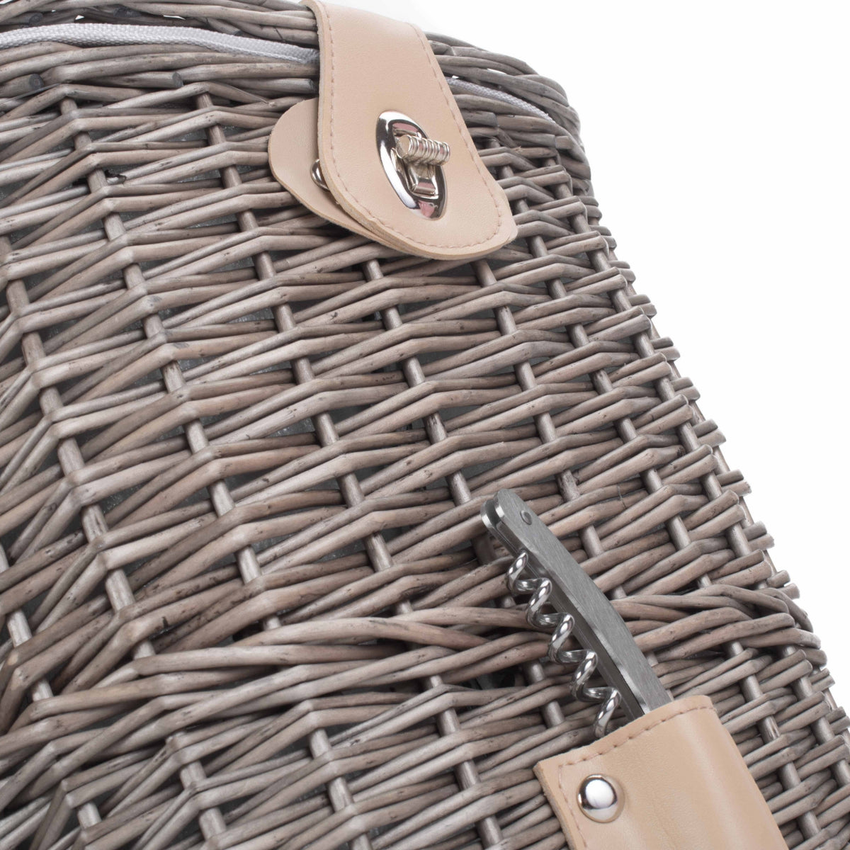 Red Hamper 10 Bottle Willow Insulated Bottle Carrier
