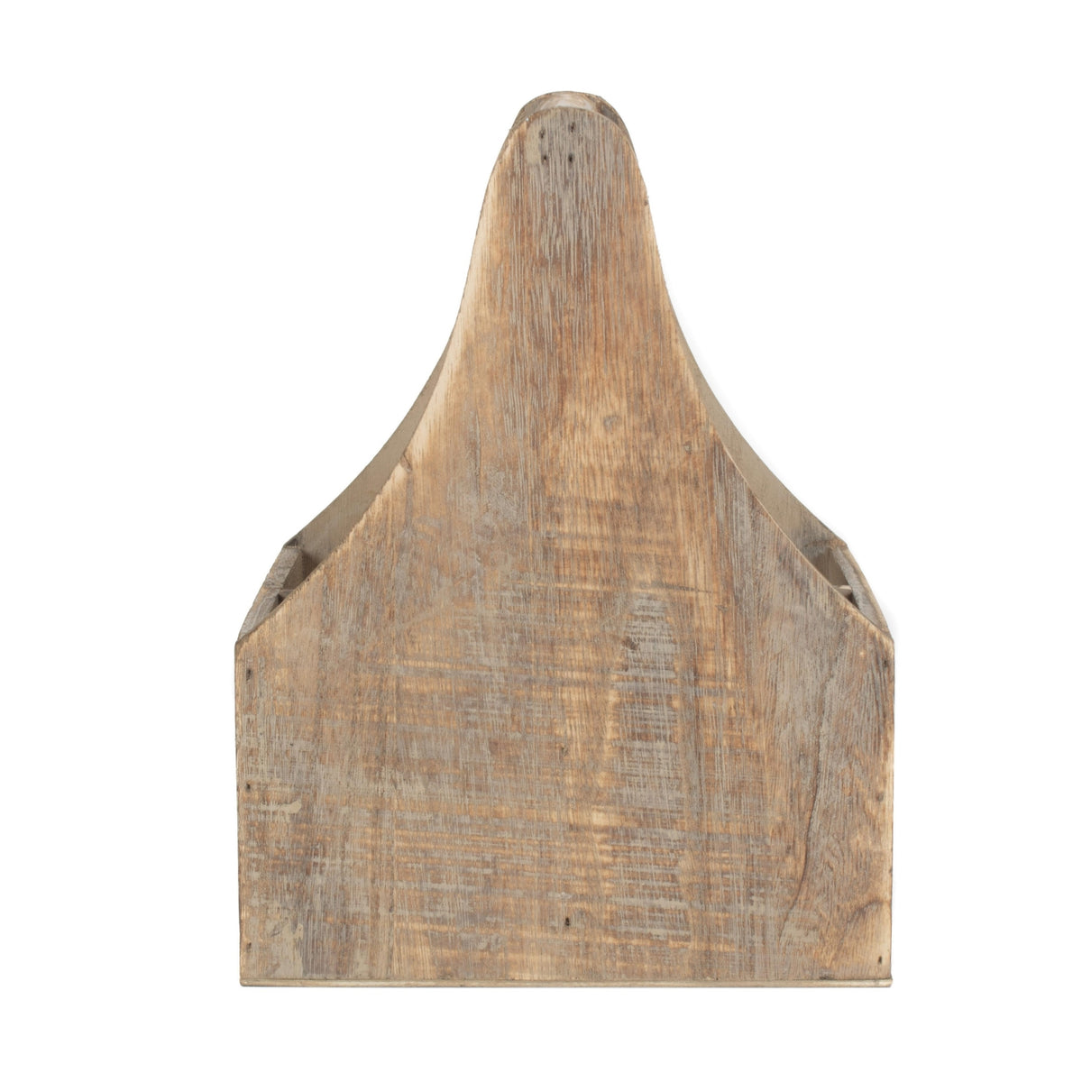 Red Hamper Oak Effect Wooden Carrier