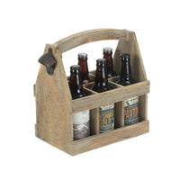 Red Hamper Oak Effect Wooden Carrier