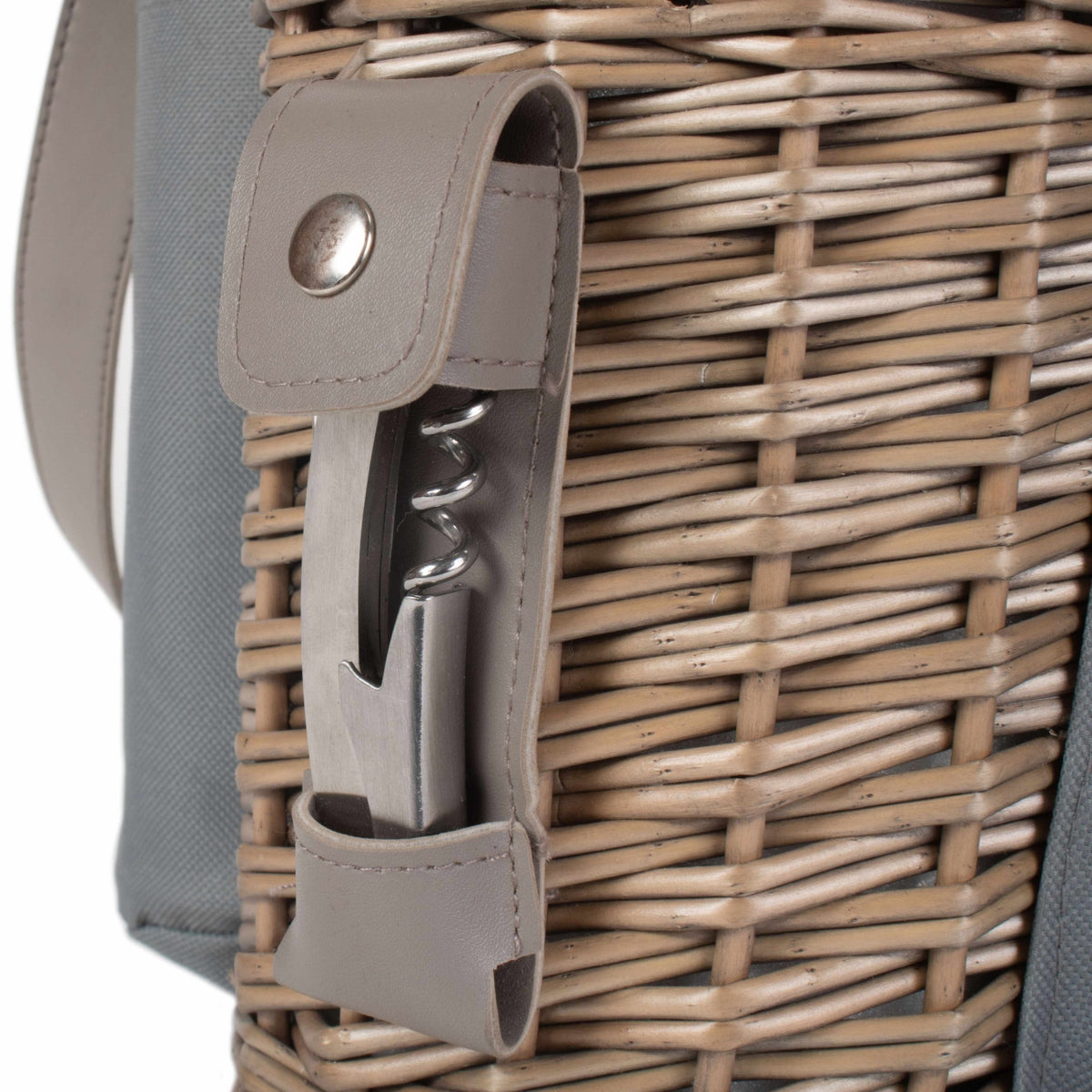 Red Hamper Single Bottle and 2 Champagne Glass Carrier With Shoulder Strap
