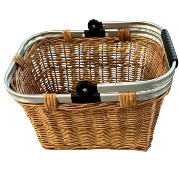 Double Steamed Folding Aluminium  Handle Shopping Basket