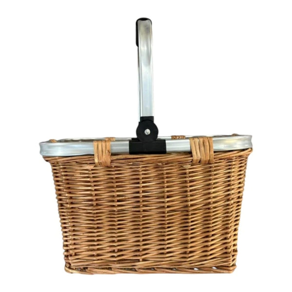 Double Steamed Folding Aluminium  Handle Shopping Basket