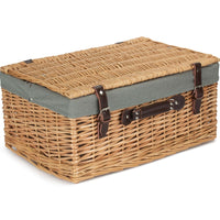Red Hamper Buff 51cm Picnic Basket