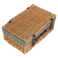 Red Hamper Buff 45cm Picnic Basket