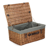 Red Hamper Double Steamed 51cm Picnic Basket