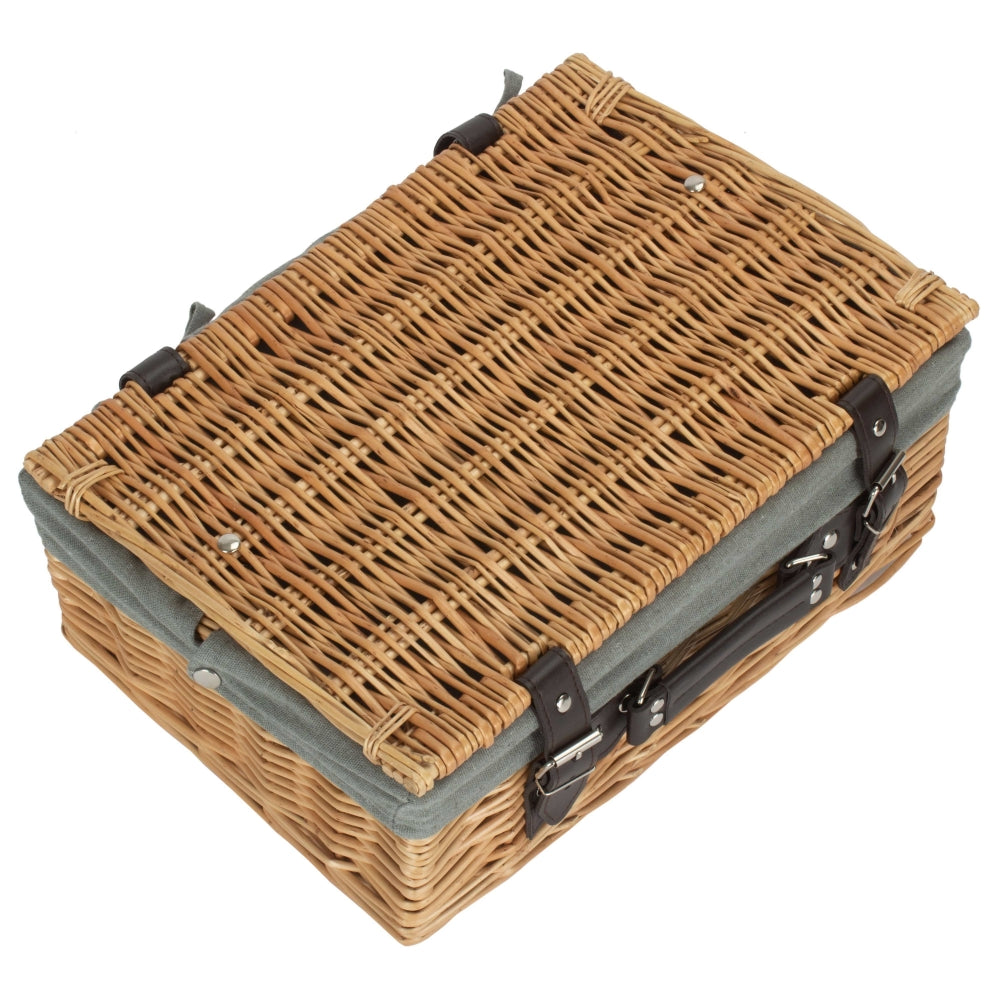 Red Hamper 36cm Picnic Wicker Basket