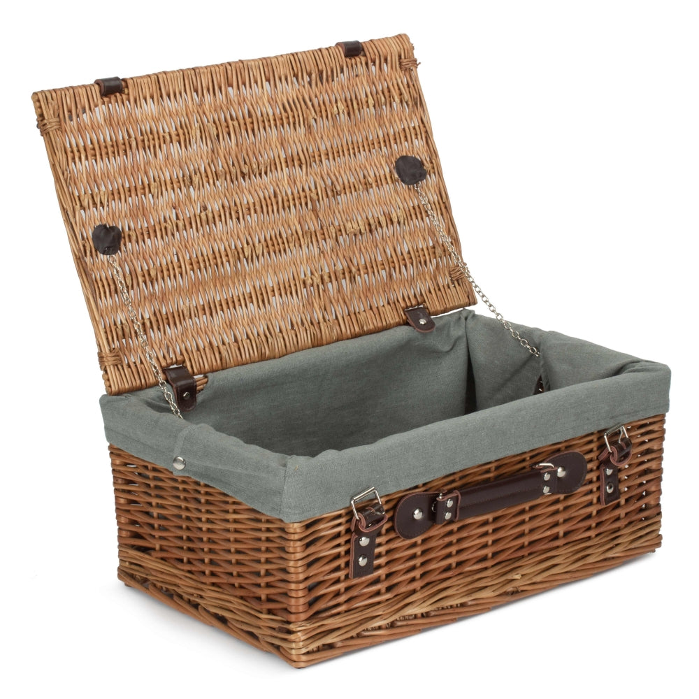 Red Hamper 46cm Double Steamed Picnic Basket