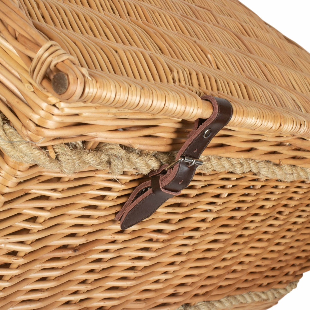 Red Hamper 72cm Rope Handled Trunk Picnic Basket