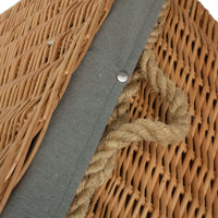 Red Hamper 72cm Rope Handled Trunk Picnic Basket
