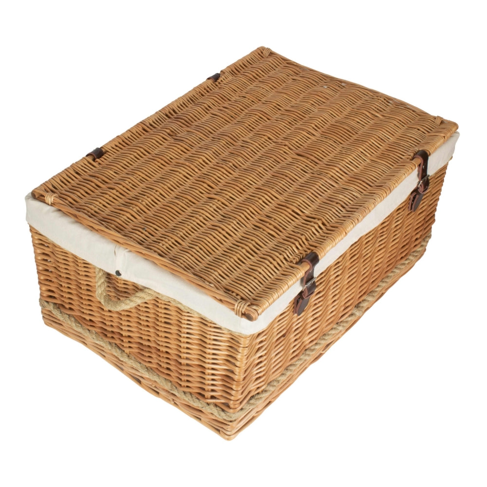 Red Hamper 72cm Rope Handled Trunk Picnic Basket