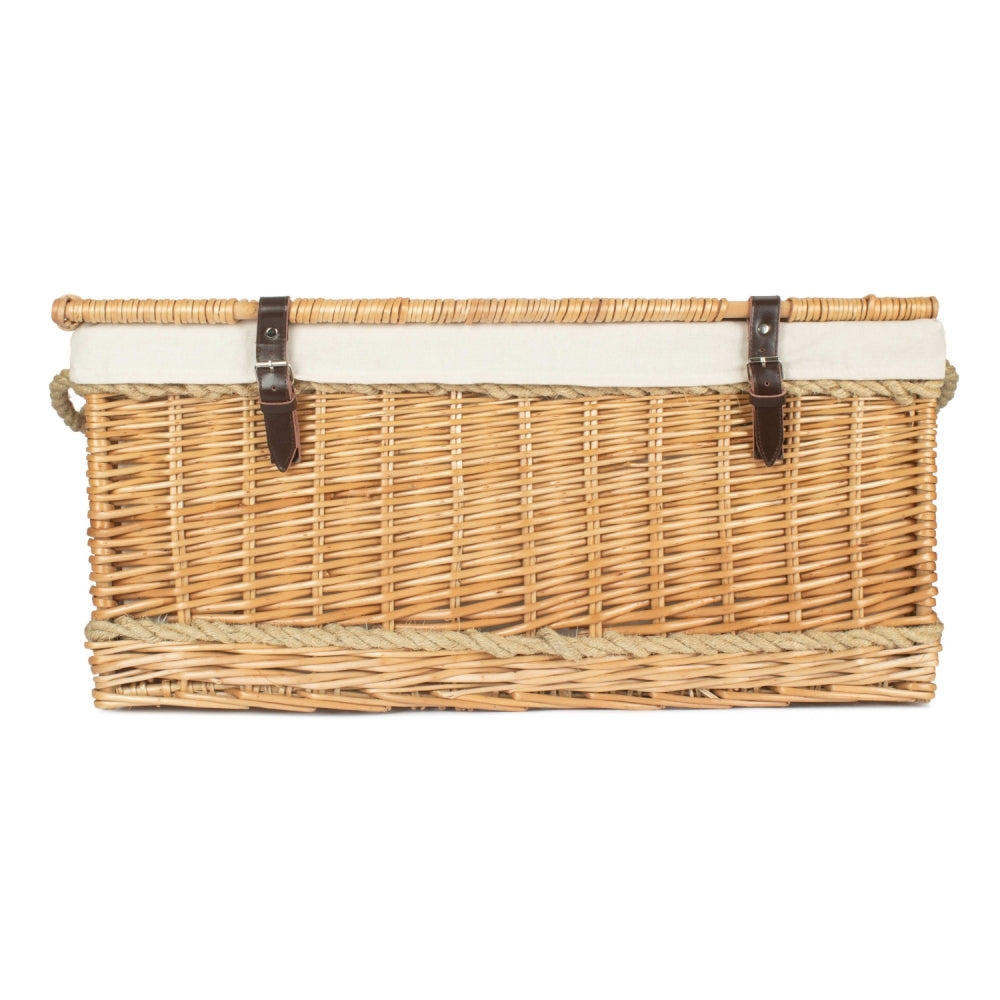 Red Hamper 72cm Rope Handled Trunk Picnic Basket