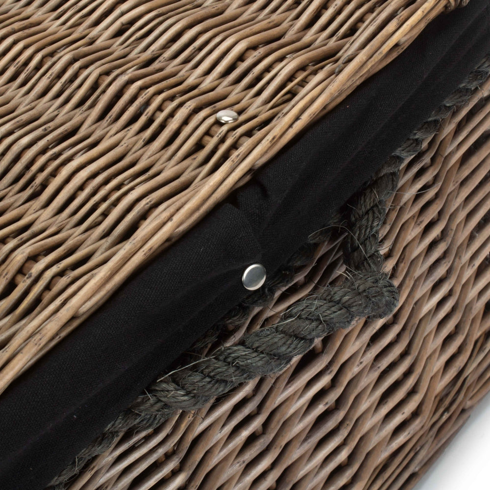 62cm Antique Wash Picnic Basket