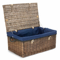 62cm Antique Wash Picnic Basket