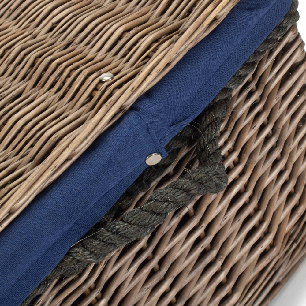 62cm Antique Wash Picnic Basket