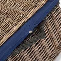 62cm Antique Wash Picnic Basket